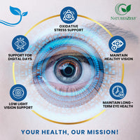 Natures Zest Macu XL Gold Edition - Eye Health Supplement with Lutein, Zeaxanthin and Meso-zeaxanthin, and Essential Vitamins & Minerals, 120 Capsules, 4 Month Supply - Supplement for Vision Health