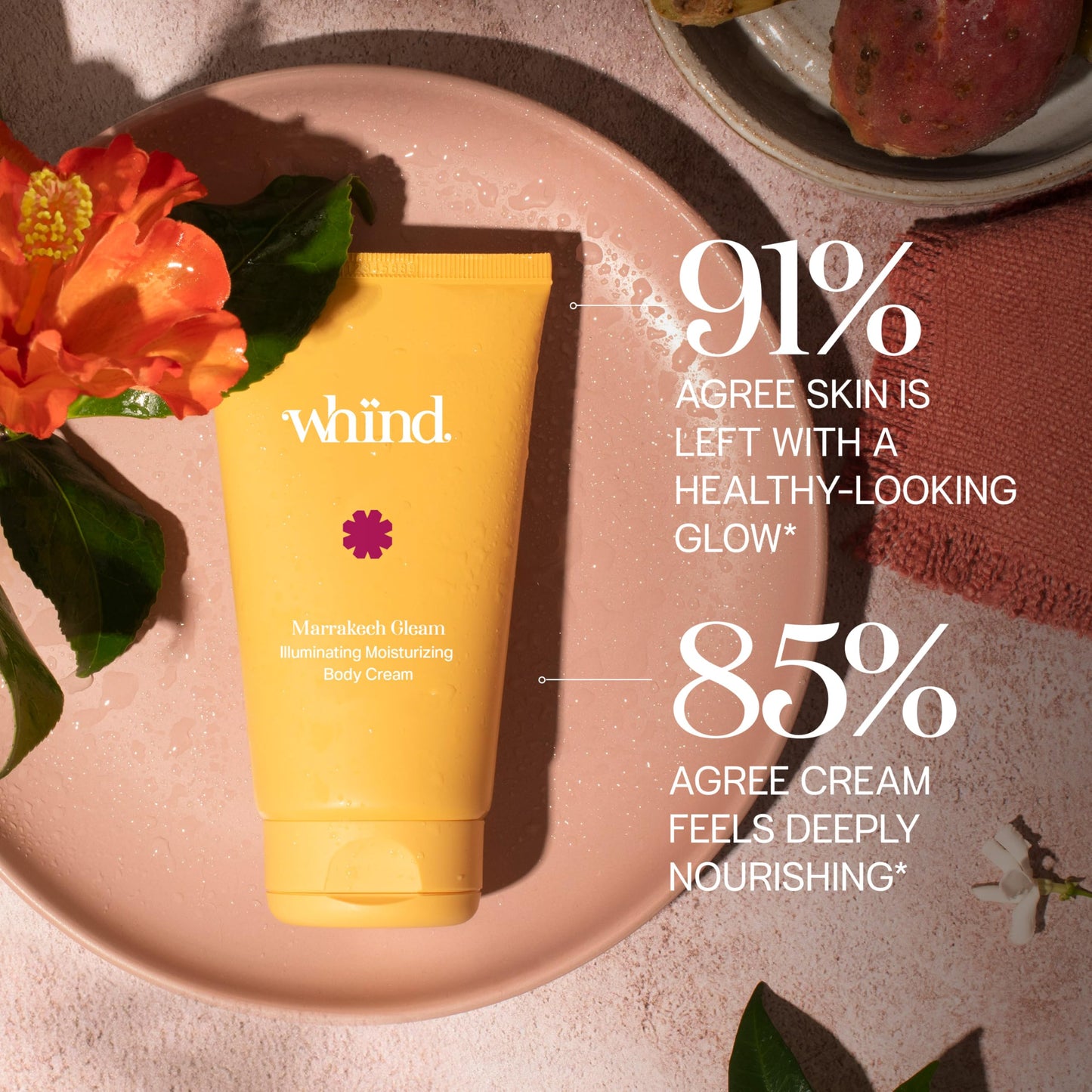 whind Marrakech Gleam Illuminating Body Cream – Jelly Body Butter Moisturiser that Instantly Hydrates and Nourishes with Vitamin C – 150 ml