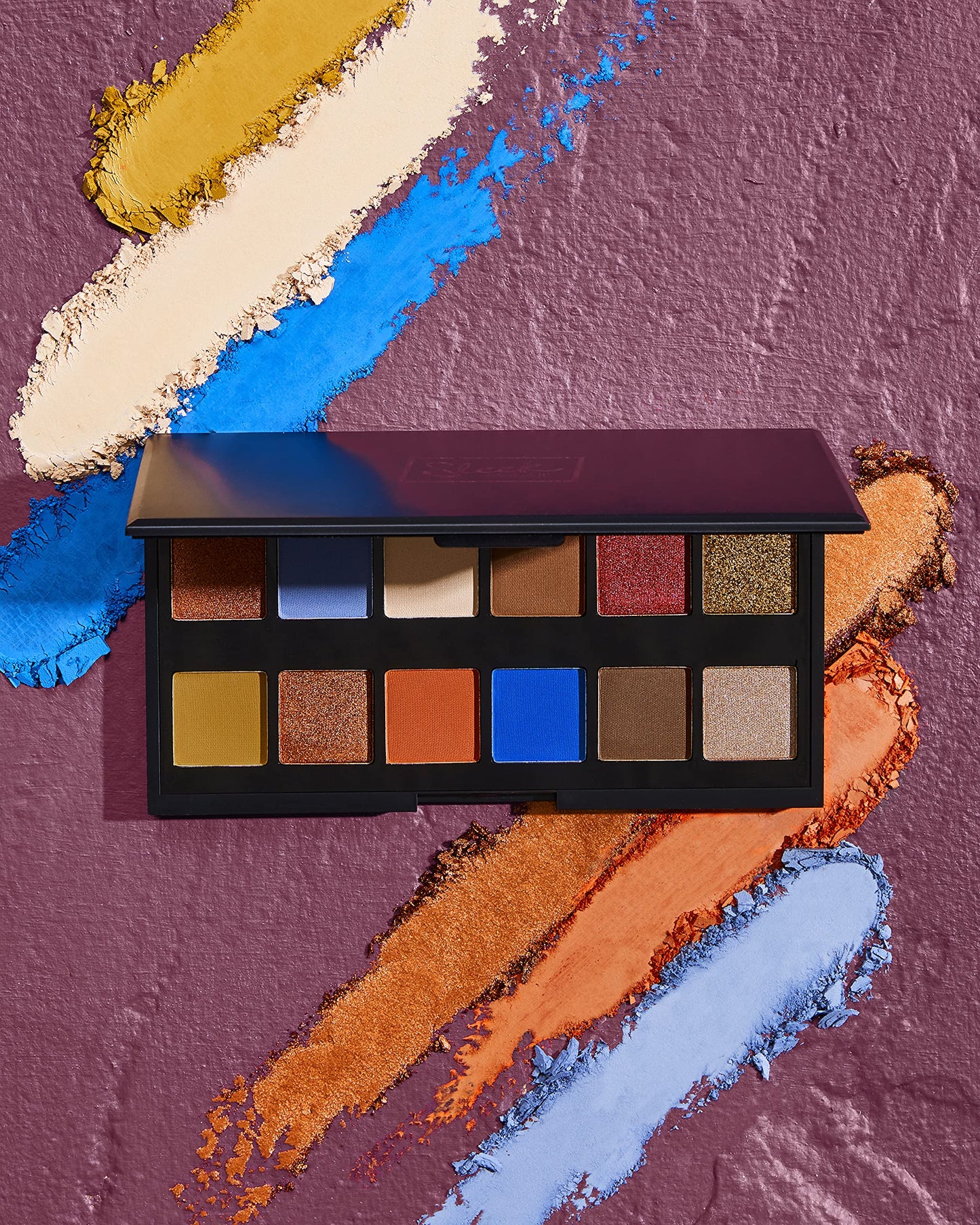 SLEEK Sleek MakeUP i-Divine Eyeshadow Palette, 12 Shades in a Mix of Matte, Shimmer, Foil and Due-Chrome, Blendable and Highly Pigmented, Trippin'
