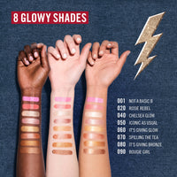 Rimmel Multi Tasker Turbocharged Glow, 005 Iconic as Usual, Liquid Face Illuminator, Light-Reflecting Pearls, Luminous, Healthy Glow, Vitamin C & E, Vegan Formula, 10ml