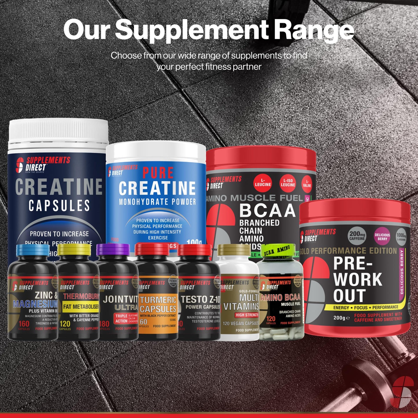 Supplements Direct - Amino BCAA Capsules - 1000mg - 120 Capsules - Amino Energy - BCAA Tablet - Boosts Muscle Growth, Recovery & Repair - Muscle Fuel - Workout Supplements - BCAA Amino Acids