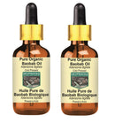 Devprayag Pure Organic Baobab Oil (Adansonia digitata) with Glass Dropper Natural Therapeutic Grade Cold Pressed (Pack of Two) 100ml x 2 (6.76 oz)
