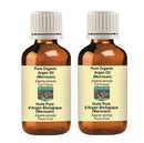 DEVPRAYAG Devprayag Pure Organic Argan Oil (Morrocan) (Argania spinosa) Natural Therapeutic Grade Cold Pressed (Pack of Two) 100ml x 2 (6.76 oz)
