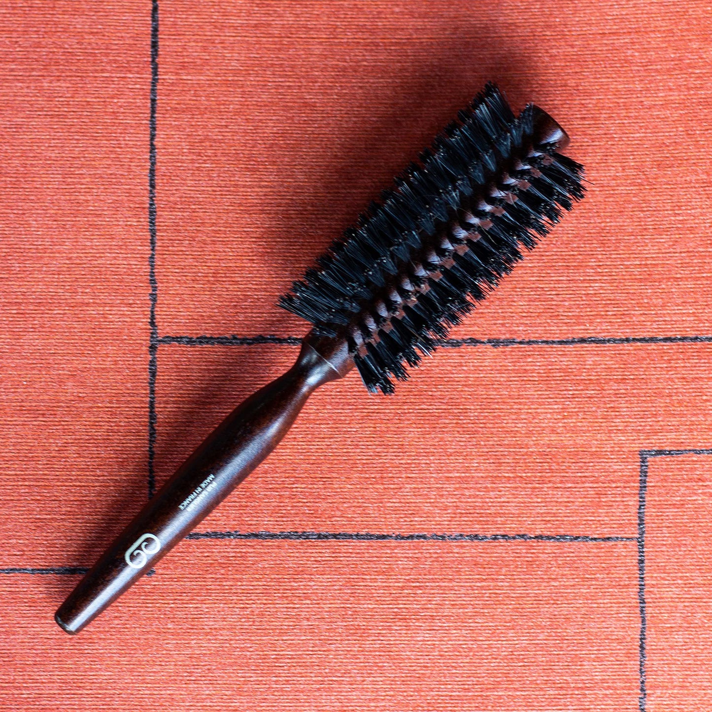l'artisan BROSSIER L'Artisan Brossier - Round Hairbrush Natural Bristle in Beech Wood 10 Rows – Handmade in France