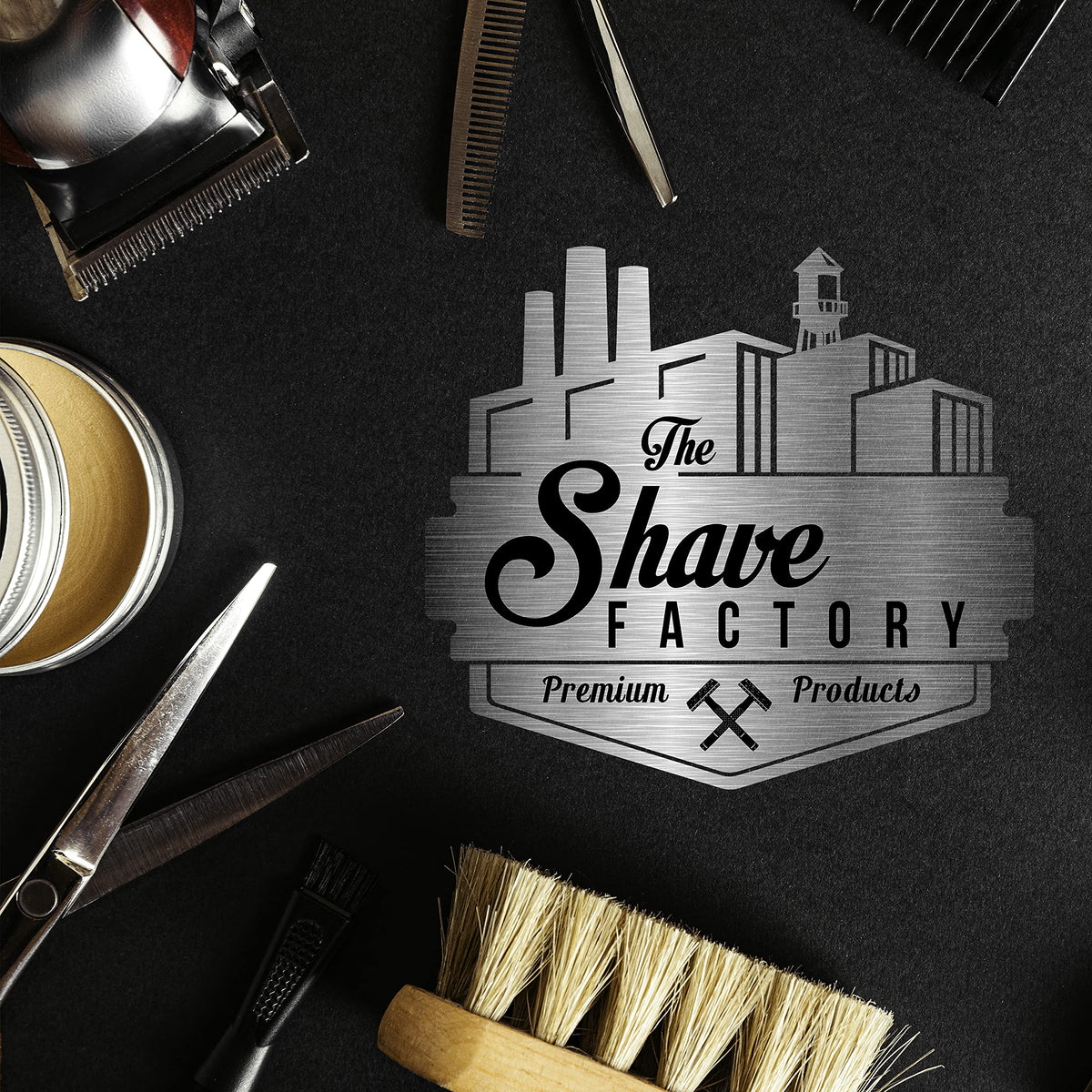The Shave Factory Hair Styling Powder 20g Styling Powder Wax, BLACK