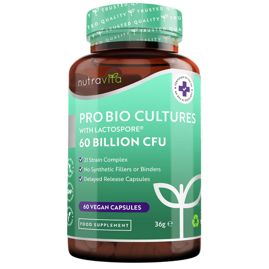 Nutravita 60 Billion CFU Probiotic Cultures - 60 Capsules