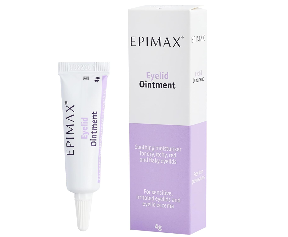 EPIMAX Eyelid Ointment, 4g - A Soothing moisturiser to Help Relieve eyelids That are Dry, Itchy, red, and Flaky