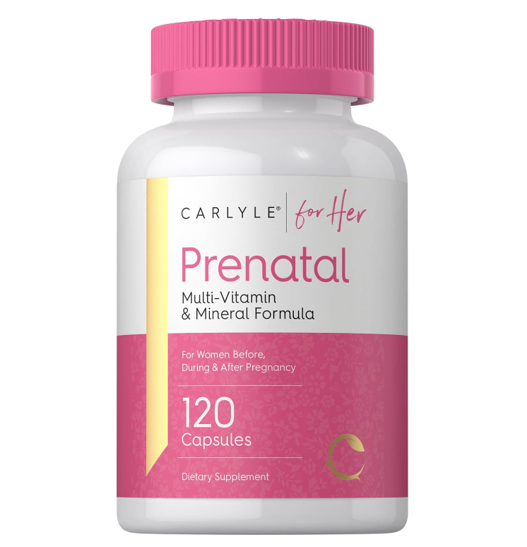 Prenatal Vitamins for Women | 120 Capsules | Multivitamin and Mineral Formula with Folic Acid | Non-GMO and Gluten Free Supplement | for Her