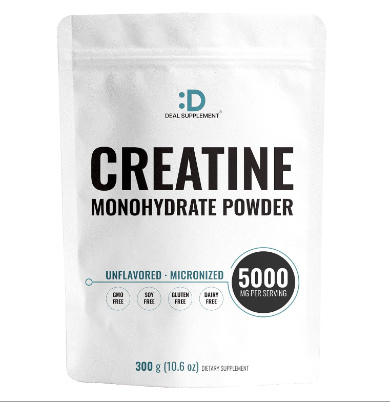 Creatine Monohydrate Powder 300 Grams (60 Servings-)Vegan | Keto, Non-GMO, No Filler, No Additives