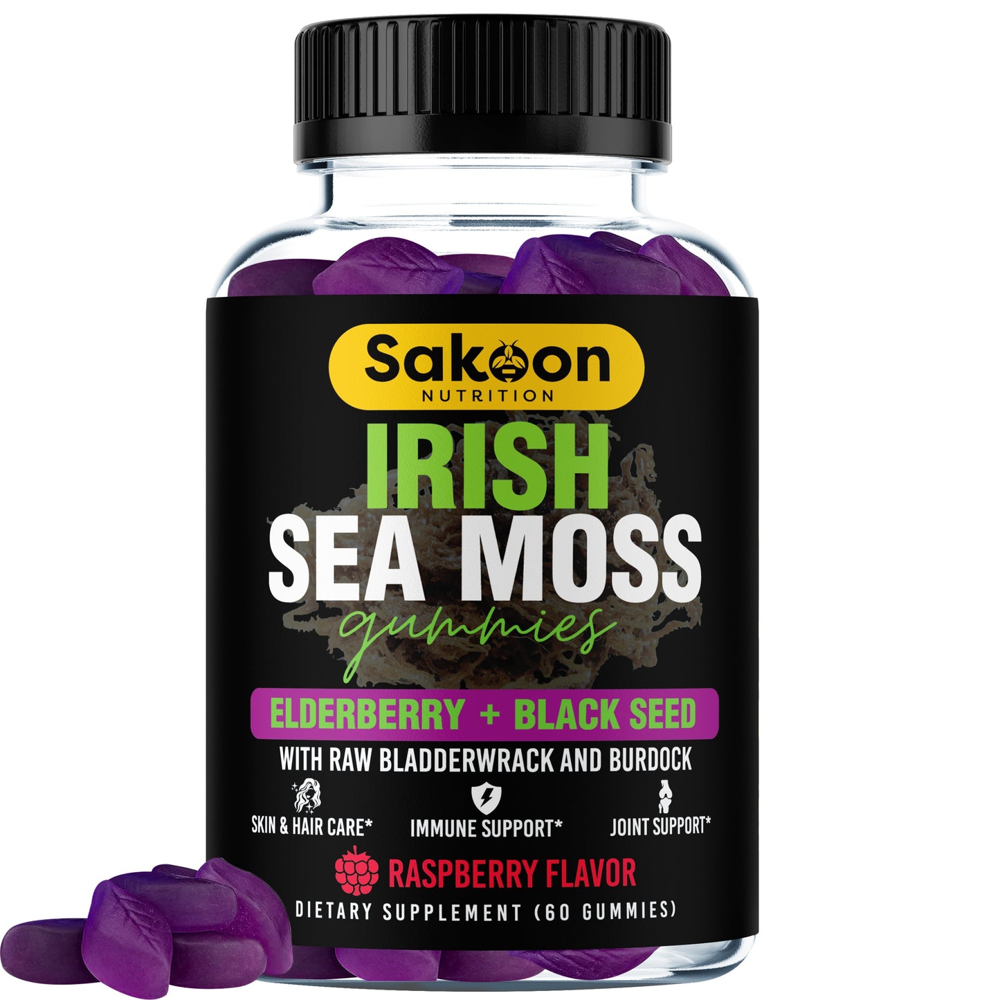 Sea Moss Gummies With Elderberry & Black Seed Oil