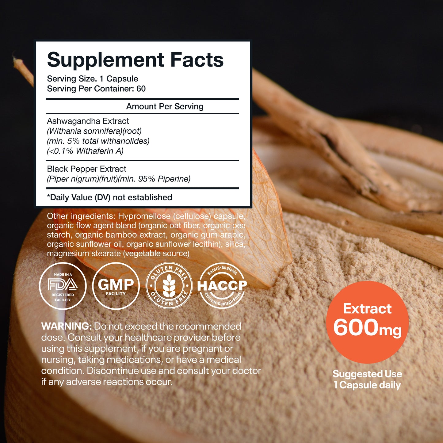 Wellsgoing Ashwagandha 600 mg – Stress & Wellness Support (60 Capsules)