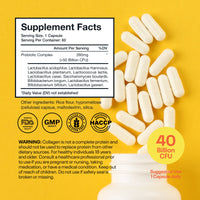 Wellsgoing Probiotic 40 Billion CFU – Digestive & Gut Support (60 Capsules)