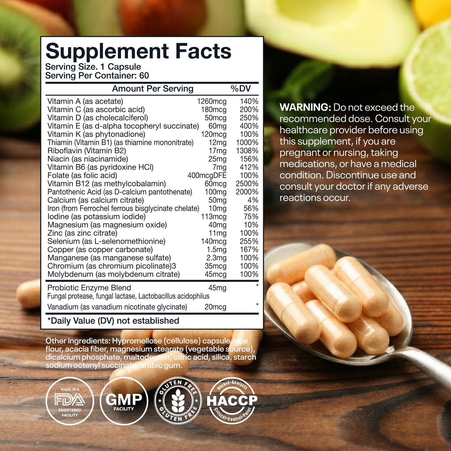 Wellsgoing Multivitamin with Probiotics – Daily Nutrition & Digestive Support (60 Capsules)