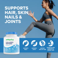 Wellsgoing Grass-Fed Collagen Peptides Powder – Hair, Skin & Joint Support (2 lb)