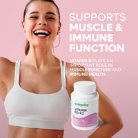 Wellsgoing Vitamin D3 + K2 5000 IU – Bone, Teeth & Immune Support (90 Tablets)