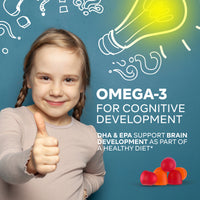 Wellsgoing Kids Multivitamin Gummies with Omega-3 – Vitamins C, D & Zinc (60 Gummies)