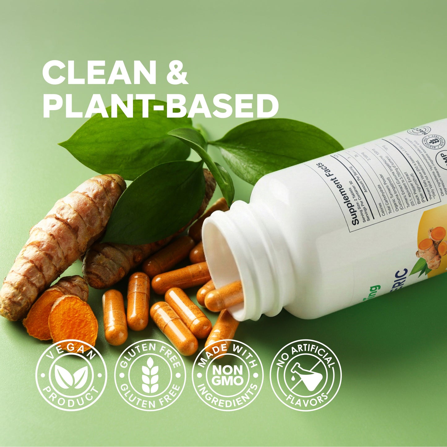 Wellsgoing Turmeric Curcumin 2300 mg – Joint & Immune Support (180 Capsules)