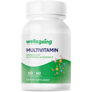 Wellsgoing Multivitamin with Probiotics – Daily Nutrition & Digestive Support (60 Capsules)