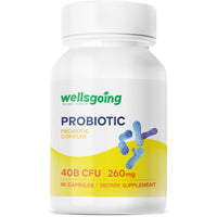 Wellsgoing Probiotic 40 Billion CFU – Digestive & Gut Support (60 Capsules)