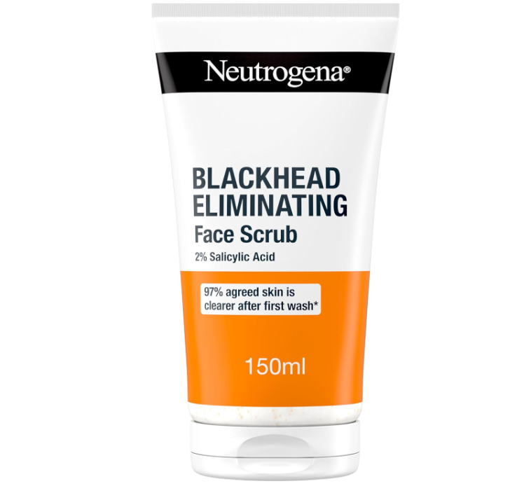 Neutrogena Blackhead Eliminating Facial Scrub, Clear, 150 ml / 5 fl oz