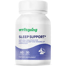 Wellsgoing Sleep Support – Melatonin-Free Relaxation Formula (60 Capsules)