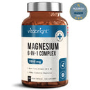 VitaBright Magnesium Glycinate 6-in-1 Complex 2500mg, 485mg Elemental Magnesium Supplements High Strength, With Zinc, Vitamin D3 & B6, 120 Capsules