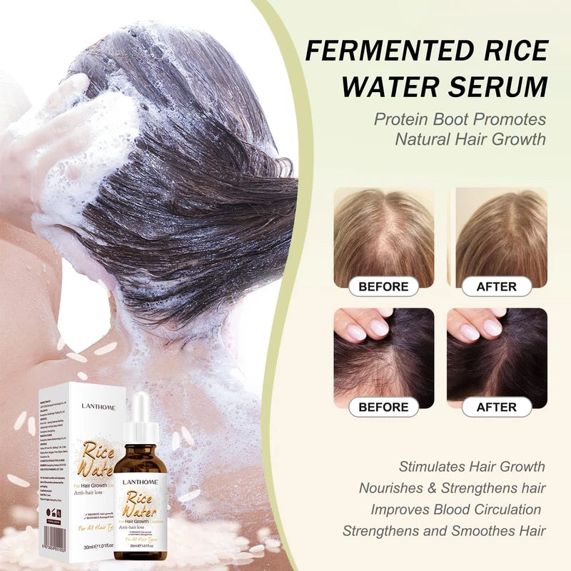 Rice Water for Hair Growth Serum, 1 fl oz (30ml)