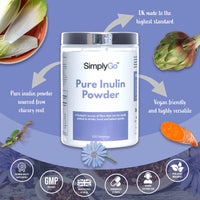 SimplyGo Pure Inulin Powder, 500g, 100 Servings