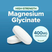 Purely Holistic Magnesium Glycinate 400mg - 270 Magnesium Tablets - for Improved Sleep, Stress Relief & Cramp Defense