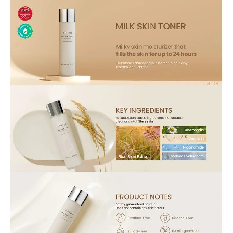 TIRTIR Milk Skin Toner, 150ml