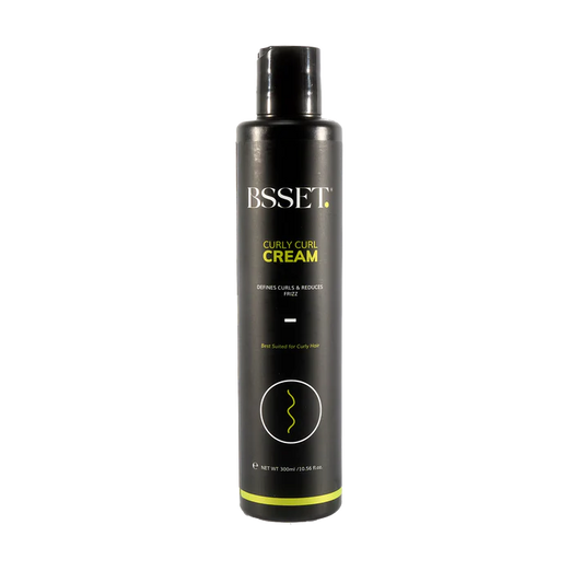 BSSET Curly Curl Cream, Defines Curls Reduces Frizz - For Type 3 Curly Hair, 300 ml