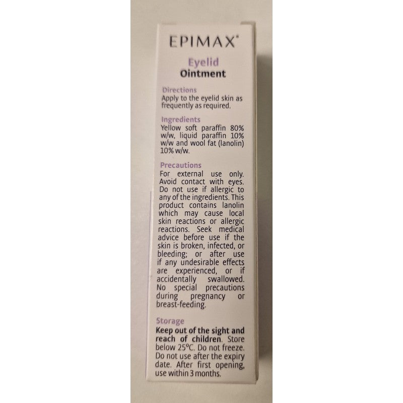 EPIMAX Eyelid Ointment, 4g / 0.14 oz