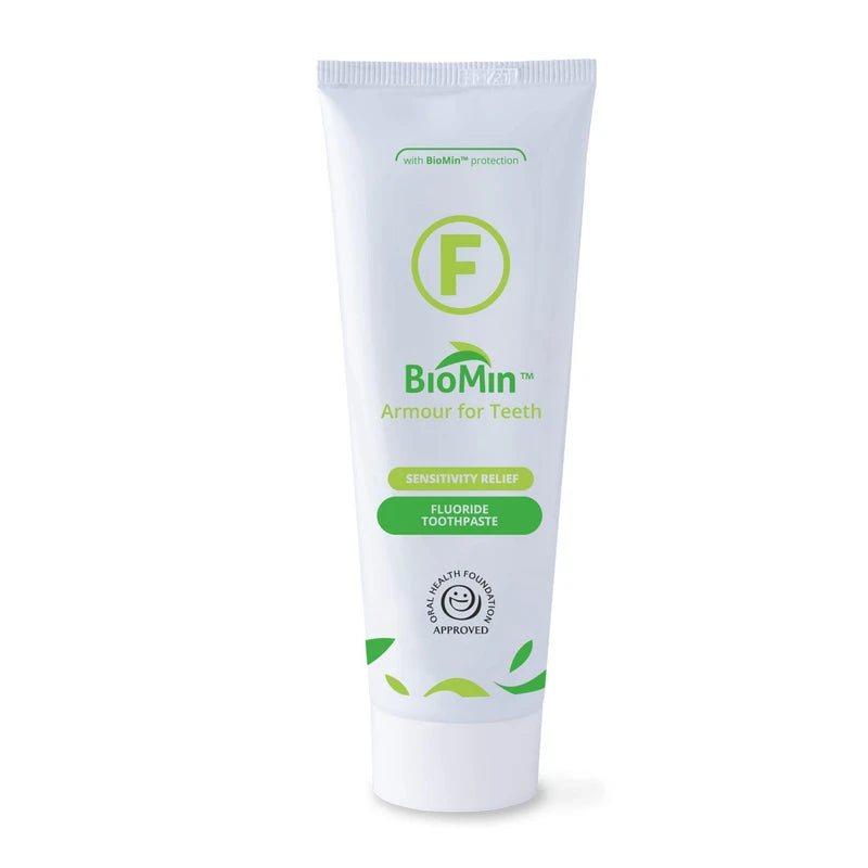 BIOMIN F Toothpaste - Rebuild Enamel and Ease Sensitive Teeth with Slow Release Fluoride - Clinically Proven, 75 ml