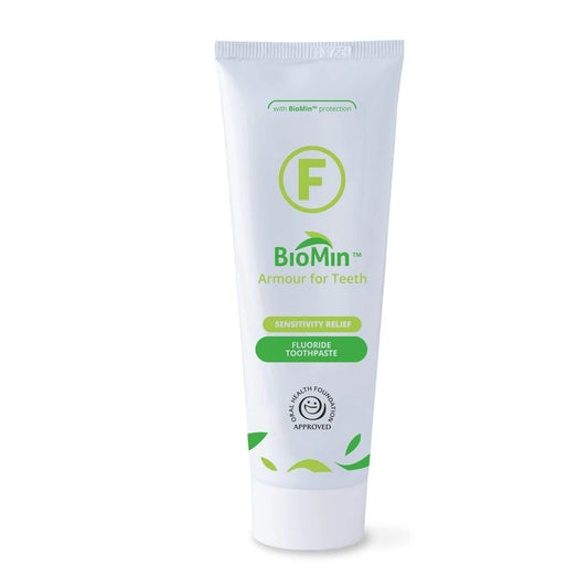 BIOMIN F Sensitive Toothpaste - Rebuild Enamel and Ease Sensitive Teeth with Slow Release Fluoride, 75 ml