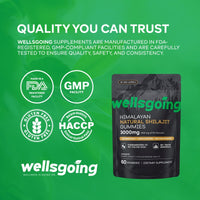 Himalayan Shilajit Gummies – 75% Fulvic Acid, Energy & Vitality Support with Ashwagandha – Daily Wellness Supplement – 60 Gummies