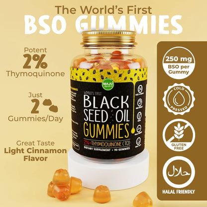 MAJU's Black Seed Oil Gummies, 500mg 90 Gummies