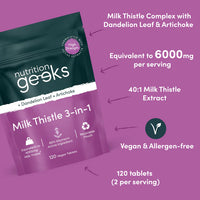 Nutrition Geeks Milk Thistle 3-in-1