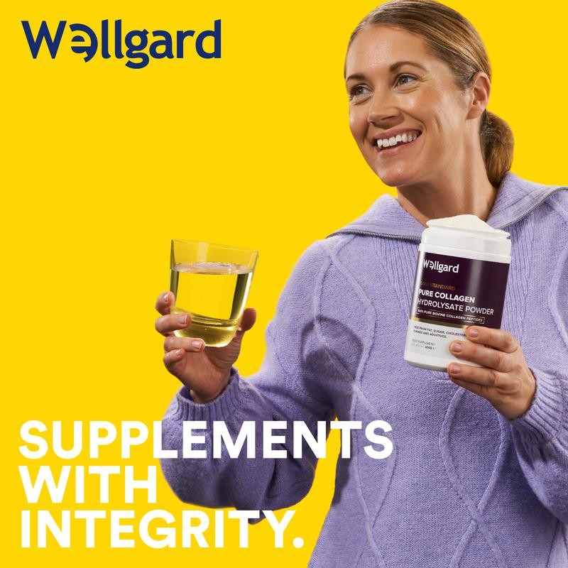 Wellgard Pure Collagen Powder, 14.1 ounce, Gold Standard Bovine Collagen Peptides Powder, High Levels of The 8 Essential Amino Acids, Made in UK