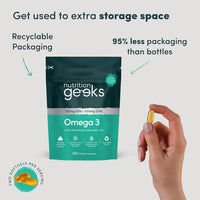 Nutrition Geeks Omega 3, 120 softgel capsules, 2 month supply