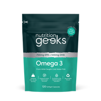Nutrition Geeks Omega 3, 120 softgel capsules, 2 month supply