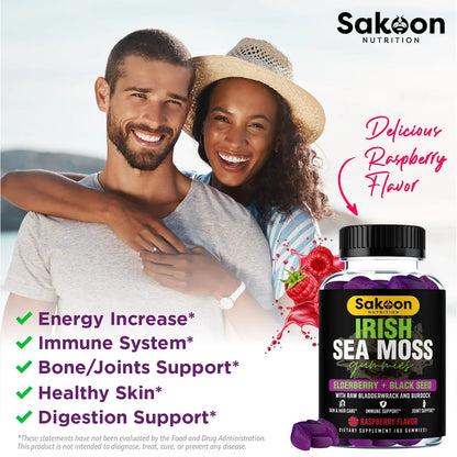 Sea Moss Gummies With Elderberry & Black Seed Oil