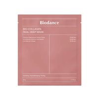 BIODANCE Bio-Collagen Real Deep Mask, Hydrating Overnight Hydrogel Mask, Pore Minimizing, Elasticity Improvement, 34g x4 ea