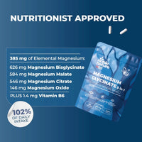NobleNature 5-in-1 Magnesium Glycinate Max Strength, 90 Capsules