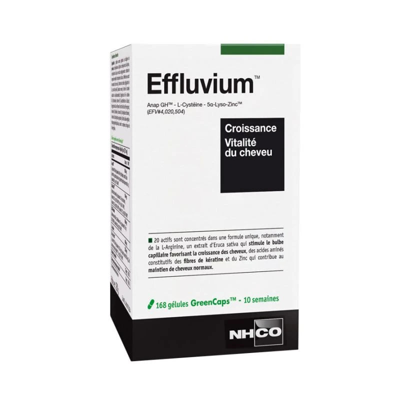 NHCO EFFLUVIUM Promotes Hair Growth & Vitality, 168 Caps / 10 Weeks