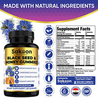 Sakoon nutrition Black Seed Oil & Honey Gummies  | 60 Gummies